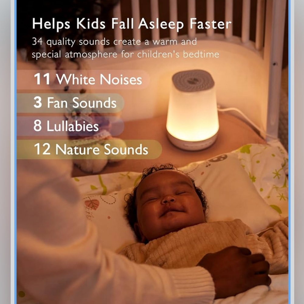 Momcozy Baby White Sound Machine, Toddler Sleep Trainer, Personal Sleep Routine - Picture 6 of 9